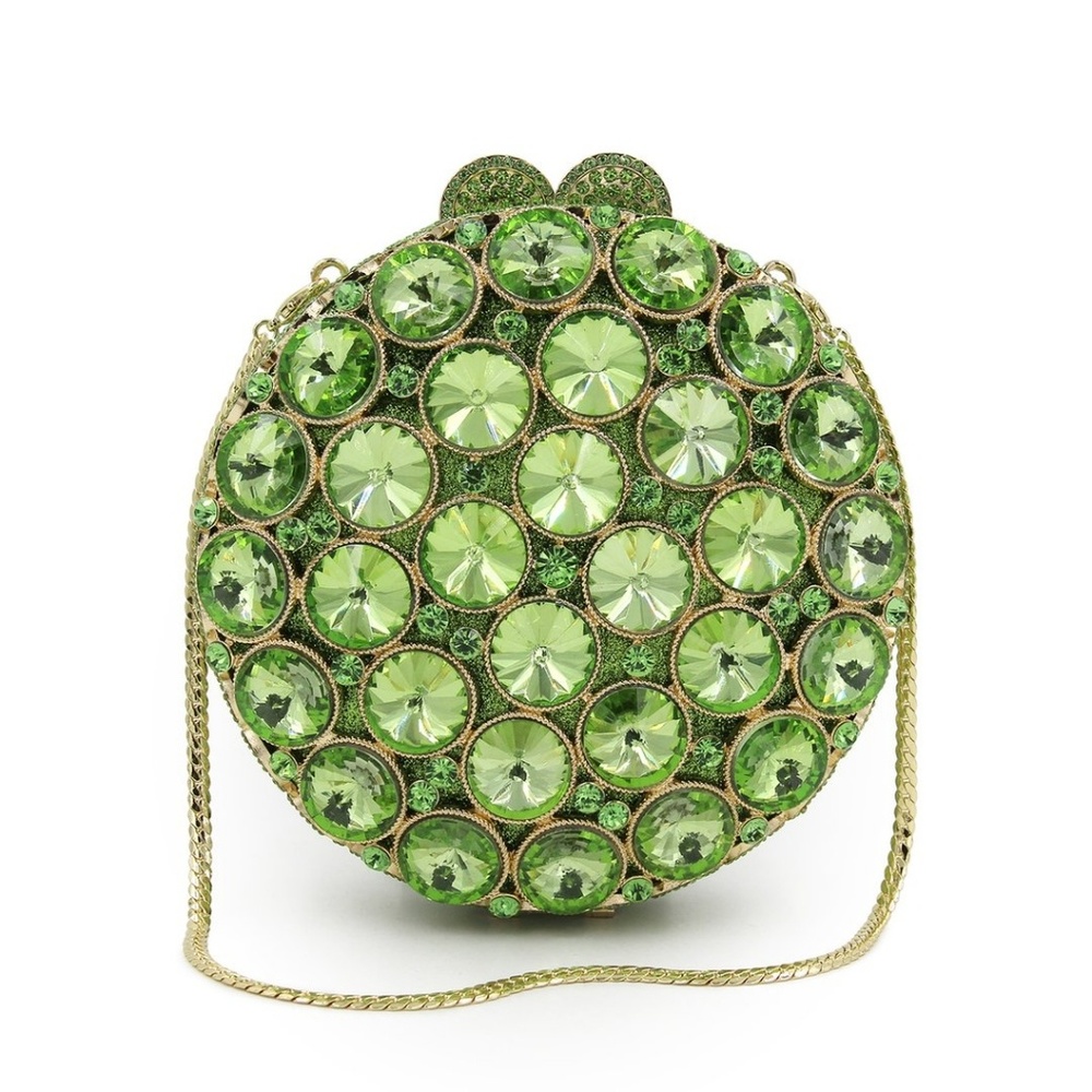 Lime Rou Crystal Clutch